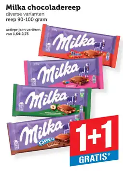Coop Milka chocoladereep aanbieding