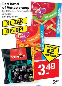 Coop Red Band of Venco snoep aanbieding