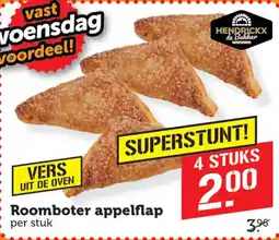 Coop Hendrickx de Bakker roomboter appelflap aanbieding