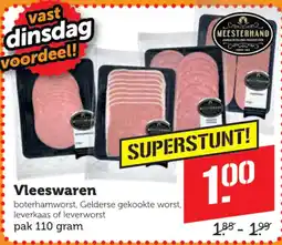 Coop meesterhand vleeswaren aanbieding
