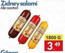 Tanger Markt Zidney salami aanbieding