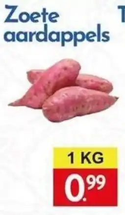 Tanger Markt zoete aardappels aanbieding