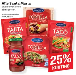 Coop Santa Maria diverse varianten alle soorten aanbieding