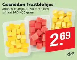Coop Gesneden fruitblokjes aanbieding