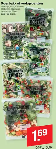 Coop Roerbak- of wokgroenten aanbieding