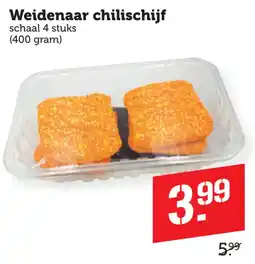 Coop Weidenaar chilischijf aanbieding
