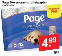 Coop Page Kussenzacht toiletpapier aanbieding