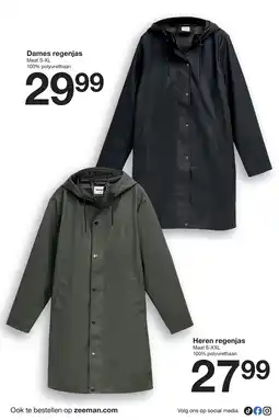 Zeeman Zeeman dames regenjas aanbieding