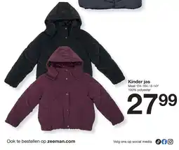 Zeeman Kinder jas aanbieding