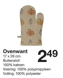 Zeeman Ovenwant aanbieding