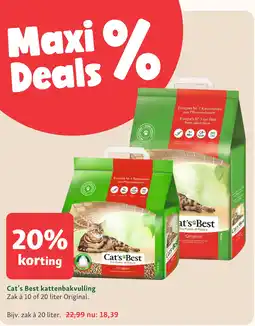 Maxi Zoo Cat's Best kattenbakvulling aanbieding