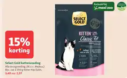 Maxi Zoo Select Gold kattenvoeding aanbieding