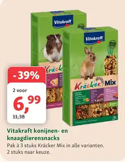 Maxi Zoo Vitakraft konijnen- en knaagdierensnacks aanbieding