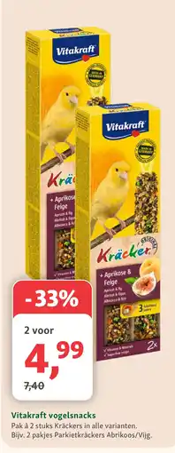 Maxi Zoo Vitakraft vogelsnacks aanbieding