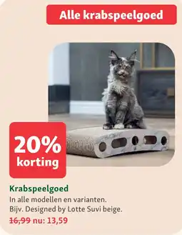Maxi Zoo Alle krabspeelgoed aanbieding