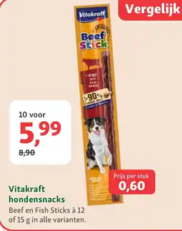 Maxi Zoo Vitakraft hondensnacks aanbieding