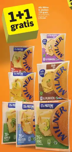 Albert Heijn Alle Milner in plakken 150 gram aanbieding