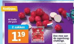Albert Heijn Ah radijs aanbieding