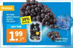 Albert Heijn Ah sable pitloze blauwe druiven aanbieding