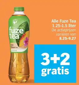 Albert Heijn Alle Fuze Tea 1.25-1.5 liter aanbieding