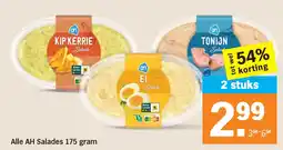 Albert Heijn Alle AH Salades 175 gram aanbieding