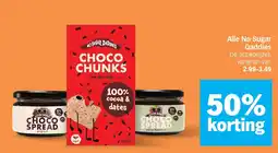 Albert Heijn No Sugar Daddies CHOCO CHUNKS dark chocolate aanbieding