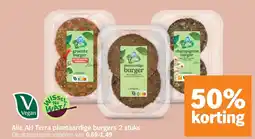 Albert Heijn Alle AH Terra plantaardige burgers 2 stuks aanbieding
