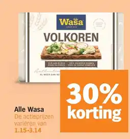 Albert Heijn Alle Wasa aanbieding