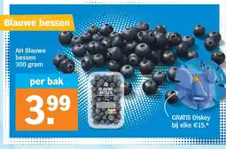 Albert Heijn AH Blauwe bessen 300 gram aanbieding