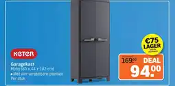 Albert Heijn Keter Garagekast Moby (80 x 44 x 182 cm) aanbieding