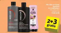 Albert Heijn Alle Gliss en Syoss shampoo en conditioners aanbieding