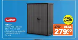 Albert Heijn Keter Tuinkast Cortina Alto 1400 liter aanbieding
