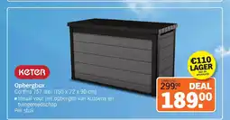 Albert Heijn Keter Opbergbox Cortina 757 liter (150 x 72 x 90 cm) aanbieding