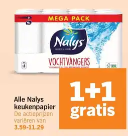 Albert Heijn Alle Nalys keukenpapier aanbieding