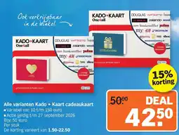 Albert Heijn Alle varianten kado + kaart cadeaukaart aanbieding