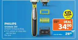 Albert Heijn PHILIPS Oneblade 360 QP2834/23 Face & Body aanbieding