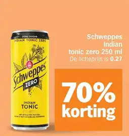 Albert Heijn Schweppes indian tonic zero aanbieding