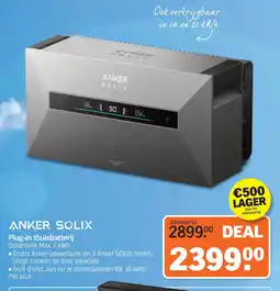 Albert Heijn ANKER SOLIX Plug-in thuisbatterij Solarbank Max 7 kWh aanbieding