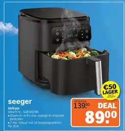Albert Heijn seeger Airfryer SteamFry - SGR1007BK aanbieding
