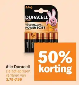 Albert Heijn Alle Duracell aanbieding
