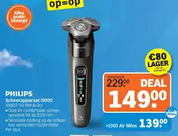 Albert Heijn PHILIPS Scheerapparaat i9000 X9002/10 Wet & Dry aanbieding