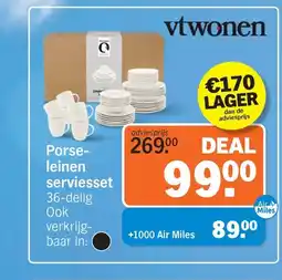 Albert Heijn Porseleinen serviesset aanbieding