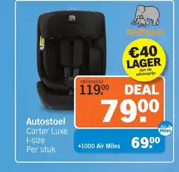 Albert Heijn AutostoeL Carter Luxe I-size Per stuk aanbieding