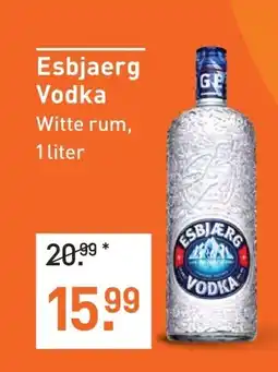Albert Heijn Esbjaerg Vodka Witte rum, 1 liter aanbieding
