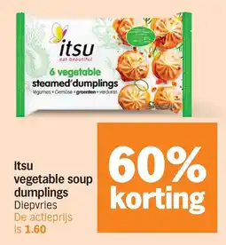 Albert Heijn Itsuv egetable soup dumplings Diepvries aanbieding