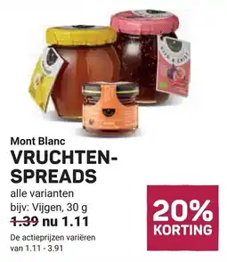 Ekoplaza Mont Blanc vruchten-spreads aanbieding