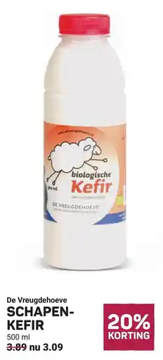 Ekoplaza De Vreugdehoeve schapen-kefir aanbieding