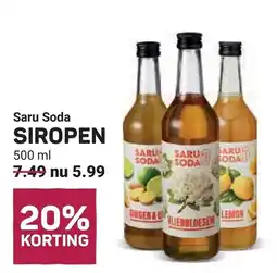 Ekoplaza Saru Soda SIROPEN aanbieding