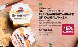 Ekoplaza Wildwestland smeerkees of plantaardige variatie op kaasplakken aanbieding