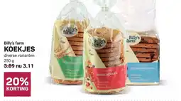 Ekoplaza Billy's farm KOEKJES aanbieding